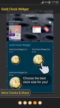 Gold Clock Widget screenshot 7