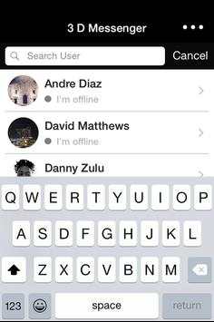 3D Messenger screenshot 3