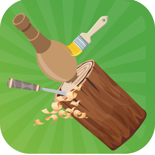 Wood Carving - Wood cutting&amp; paint, wood art icon