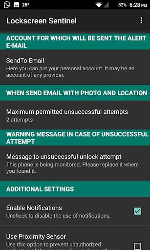 Lockscreen Sentinel screenshot 2