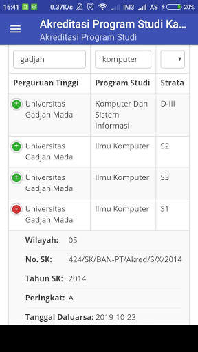Akreditas Program Studi Kampus screenshot 3