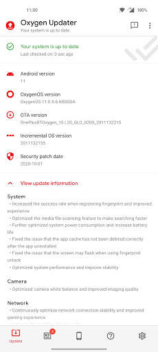 Oxygen Updater screenshot 1