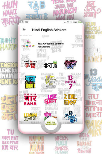 Hindi & English Stickers for Whatsapp screenshot 4