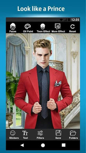 Man Photo Suit Editor - Hair Style, Blazer, Beard screenshot 1