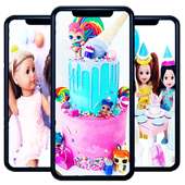 Funny Birthday Baby Doll Wallpaper