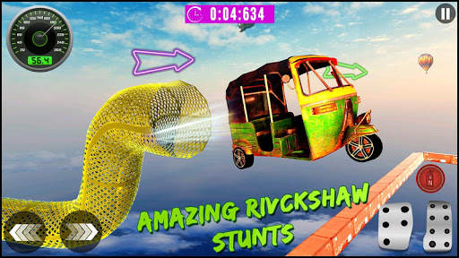 Freaky Tuk Tuk Rickshaw Stunt Driver : Sky Climb screenshot 5