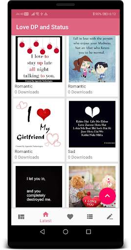 Love DP and Status screenshot 2