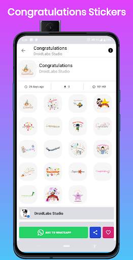 Animated Stickers for WhatsApp - WAStickerApps screenshot 5