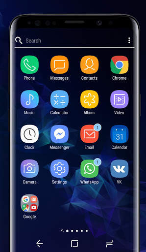 Galaxy S9 blue | Xperia™ Theme 2 تصوير الشاشة