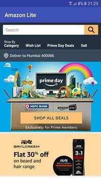 Amazon lite screenshot 1