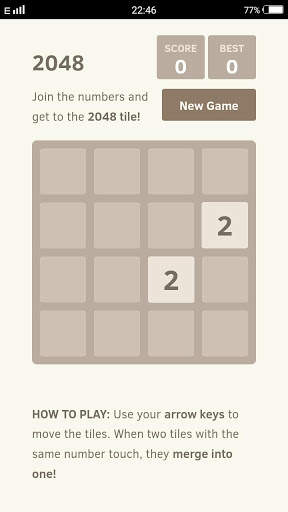 2048 - Classic Game (Ads Free) screenshot 1