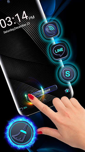 Cool Black Launcher Theme скриншот 5