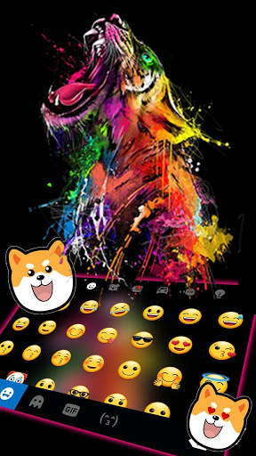 Wild Tiger Roar Keyboard Theme screenshot 3