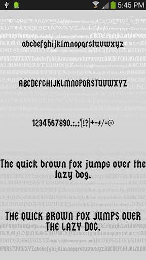 Gothic Fonts for Android screenshot 6