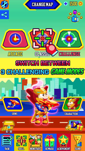 Bullet King: Fun Cartoon Gun Shooting Game Offline screenshot 2