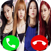 Fake call Black pink 2020 icon