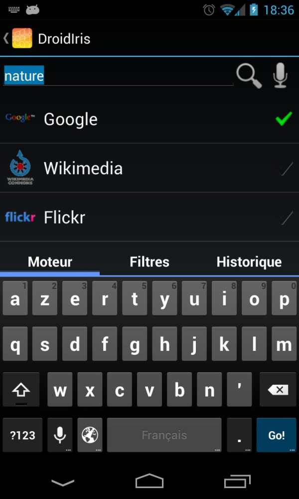 DroidIris : Image Search screenshot 3