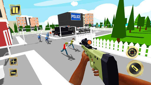 Royale warrior pixel sniper game screenshot 1