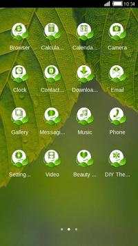 Green Leaf C Launcher Theme screenshot 2