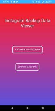 Instagram Backup Data Viewer screenshot 1
