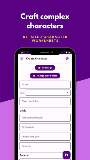 Pluot | story writing planner screenshot 2