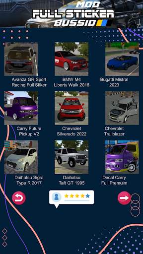 Mod Bussid Mobil Full Sticker screenshot 5