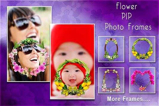 Flower PIP Photo frames screenshot 6