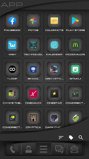 Brown Total Launcher Theme screenshot 2