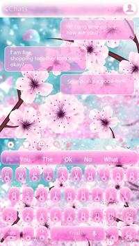Spring Pink Cherry Keyboard screenshot 1