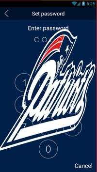 Lock Screen For New England Patriots 1 تصوير الشاشة