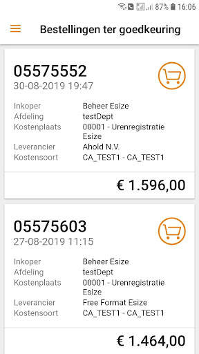 Proactis Approval App screenshot 2