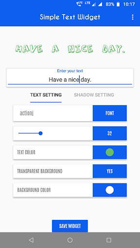 Simple text widget - Text widget for android स्क्रीनशॉट 4
