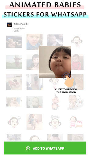 Animated baby WhastApp sticker screenshot 3