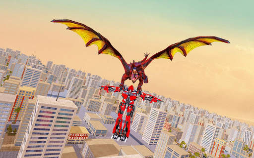 Flying Dragon Robot Transforming: Robot Wars Games screenshot 2
