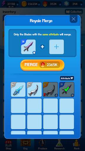 Merge Blade Master : offline idle game screenshot 4
