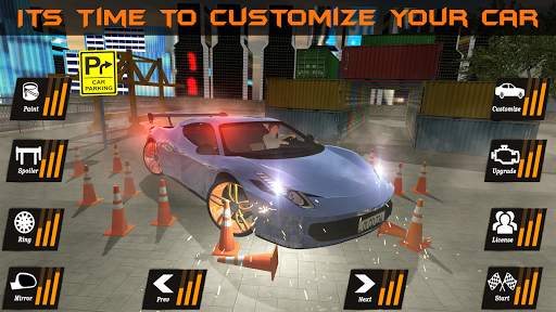 Realistic Car Parking 2019:Driving Test Simulator screenshot 1