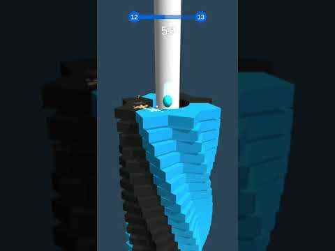 Stack Crash - Fall Fire Helix 3D Platform Via Ball скриншот 1