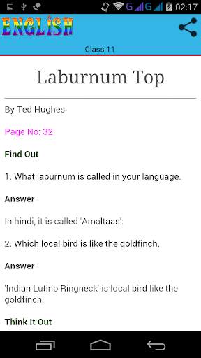 Class 11 English Solutions screenshot 4