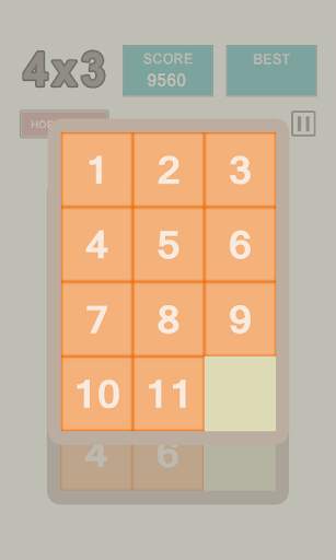 4x3 Sliding puzzle game screenshot 3