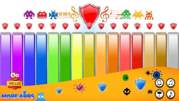 Virus Cartoon Piano screenshot 2