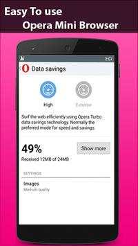 Free Opera Mini Browser Tips screenshot 1