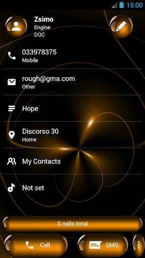 Dialer Theme Spheres Orange screenshot 5