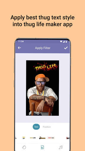 Thug Life Video Maker with Glass, Chain, Cap screenshot 5