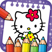 Kitty Cat Coloring Book icon