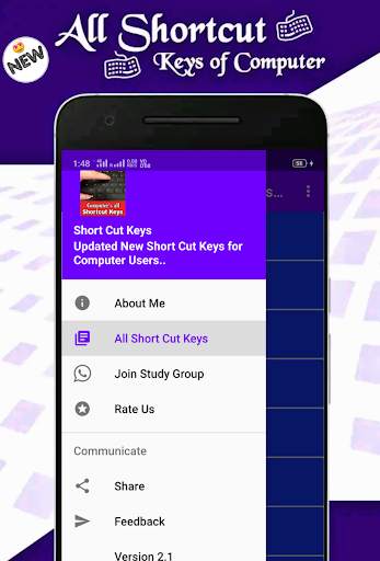 Computer Shortcut Keys Offline 2019 - All Computer screenshot 7