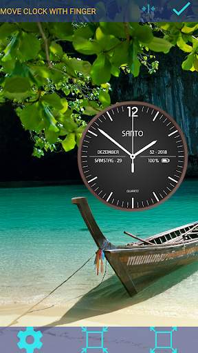 Analog Clock Live Wallpaper screenshot 1