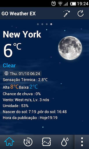 Portuguese (Brazilian) GO Weather screenshot 2
