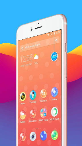 Round Colorful Ball Box --APUS Launcher theme screenshot 1
