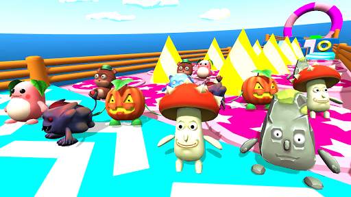 Race Falling 3D Run Guys KnockOut Game Dudes screenshot 3