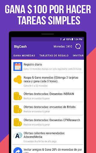 Gane Dinero y Tarjetas Regalo screenshot 1